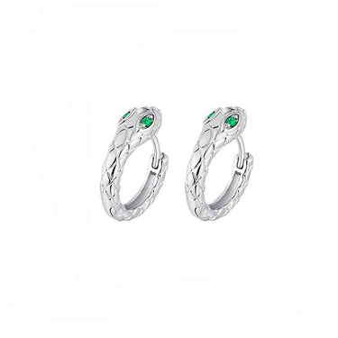 Boucles d’oreilles Serpent Argent